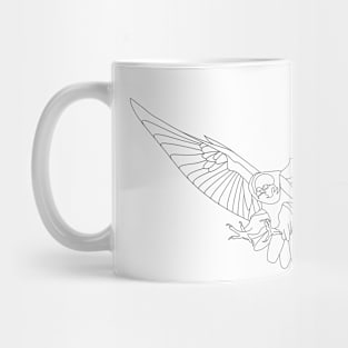 peregrine falcon vector ecopop Mug